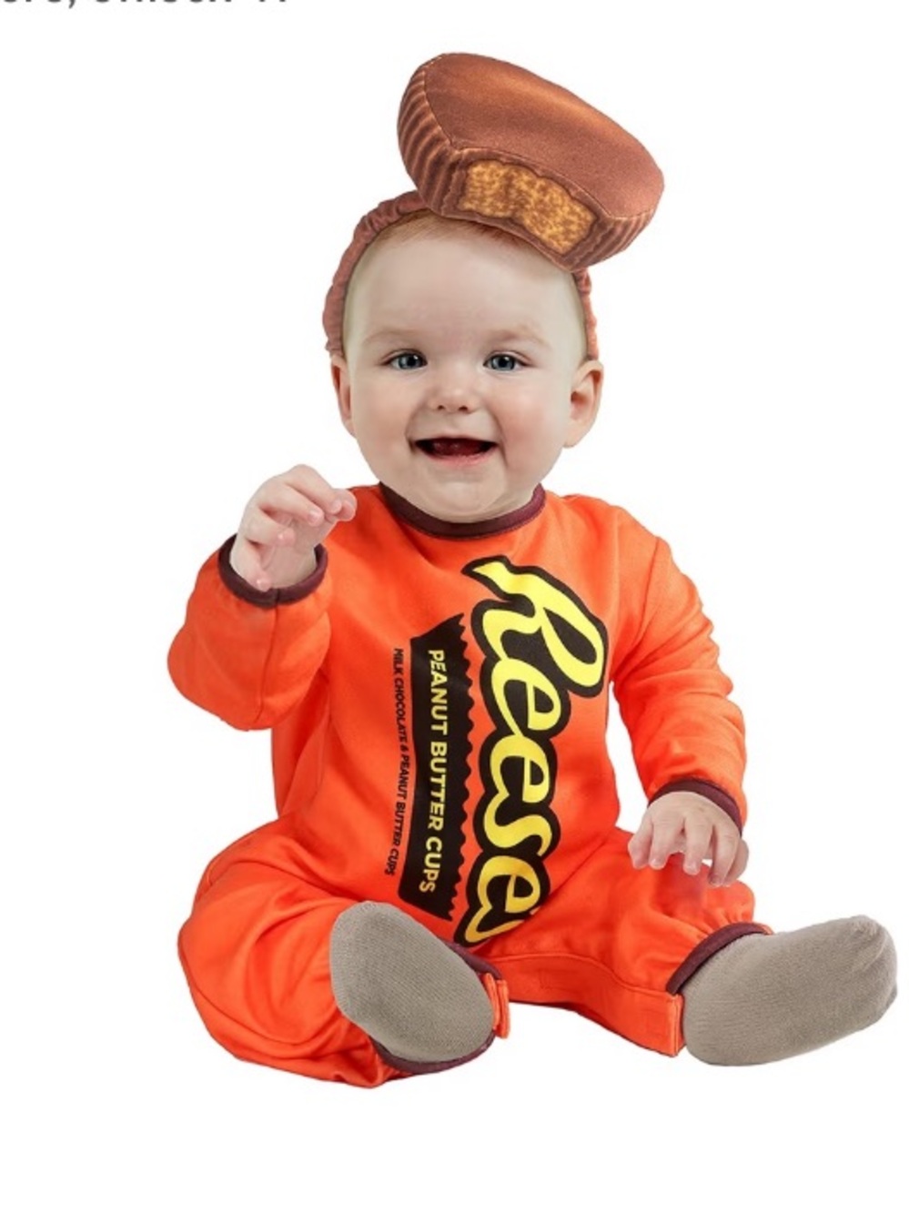 Rubie's Orange Reese's Peanut Butter Cup Toddler Costume with Brown Headpiece